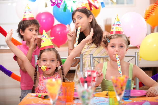 children at birthday party